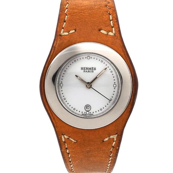 Hermès Arne HA3 210 Women's Date White Quartz Watch - Picture 1 of 8